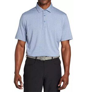 Walter Hagen Men's P11 Fine Line Texture Stripe Golf Polo